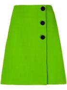 Victoria Victoria Beckham Side Button Skirt - Green