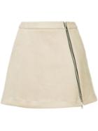 Guild Prime Zip Front Mini Skirt - Neutrals