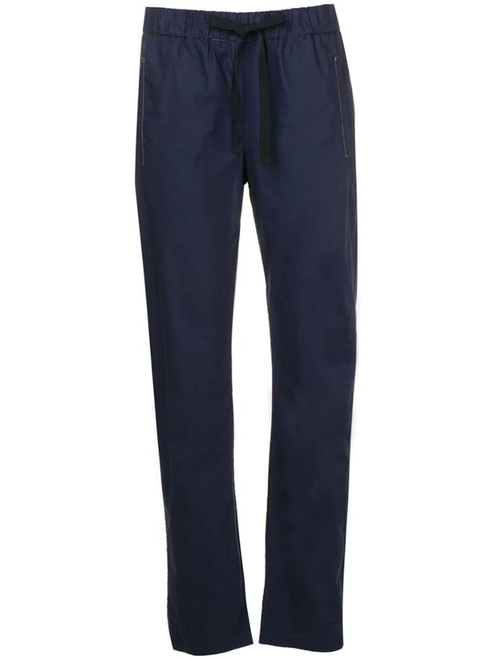 Semicouture Relaxed Cropped Trousers - Blue