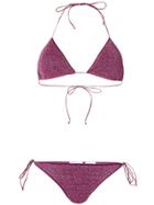 Oseree Glitter Bikini Set - Pink & Purple