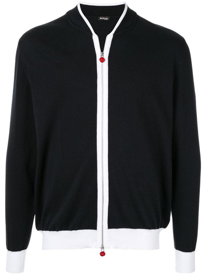 Kiton Black Zipped Sweater