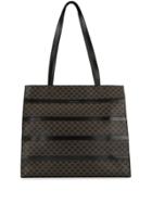 Céline Pre-owned Macadam Striped Monogram Shopper - Brown