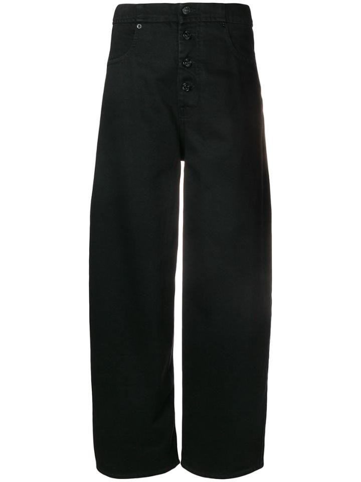 Mm6 Maison Margiela High Waisted Tailored Trousershigh - Black