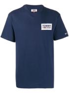 Tommy Jeans Crew Neck Repeat Logo T-shirt - Blue