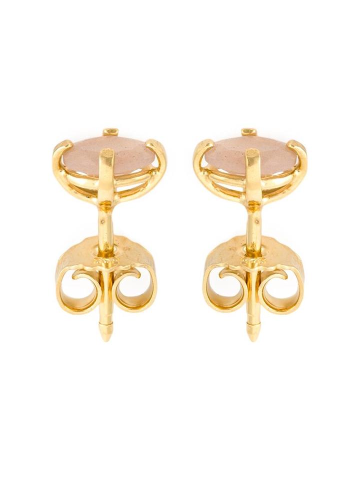 Wouters & Hendrix Playfully Precious Moonstone Earrings, Women's, Metallic, Sterling Silver/moon Stone/gold Vermeil