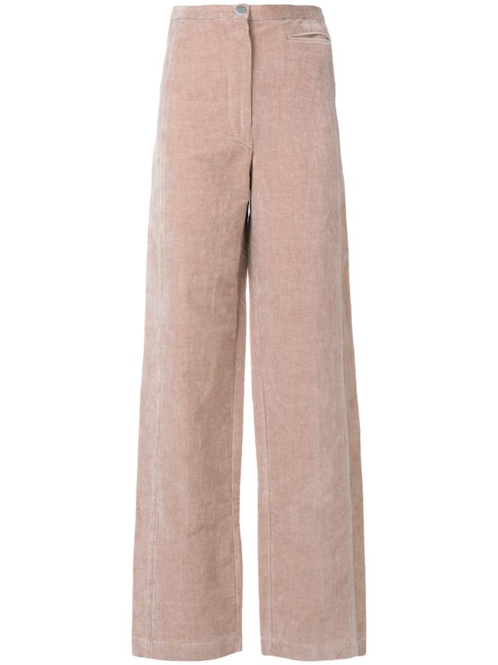 Lemaire Soft High-waisted Trousers - Pink & Purple