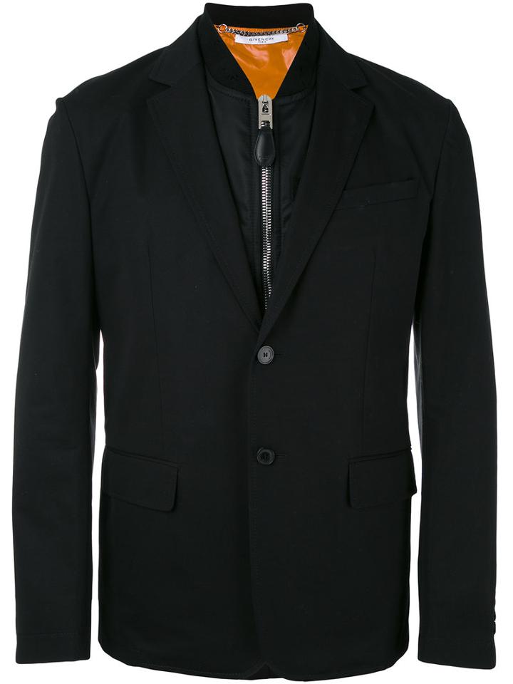 Givenchy - Padded Underlayer Blazer - Men - Cotton/polyamide - 52, Black, Cotton/polyamide
