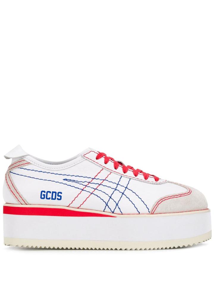 Gcds Mexico Flatform Sneakers - White