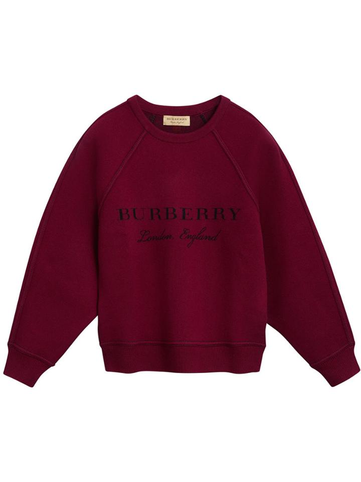 Burberry Logo Printed Jumper - Red