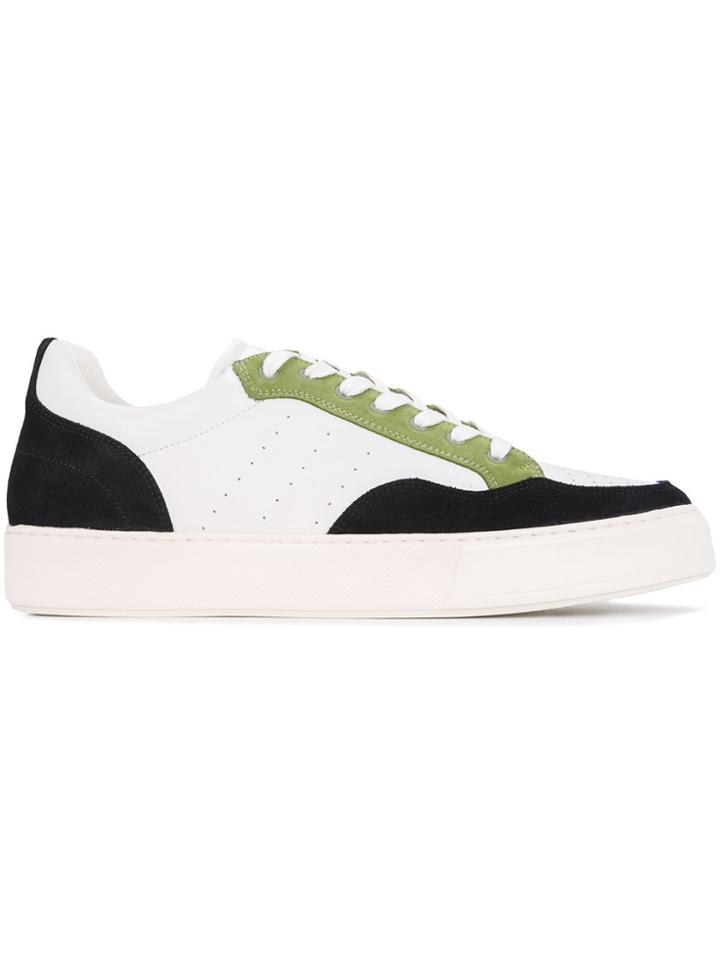 Cerruti 1881 Panelled Sneakers - White