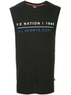 P.e Nation Cage Logo Tank Top - Black