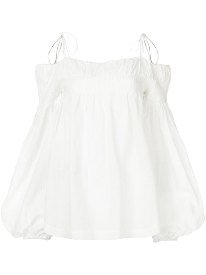 Wandering Off Shoulder Blouse - White