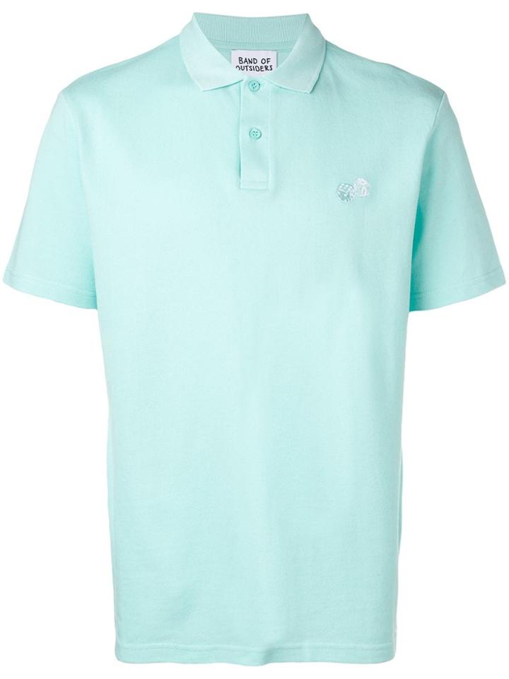 Band Of Outsiders Embroidered Logo Polo Shirt - Blue