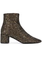 Saint Laurent Glitter Boots - Metallic