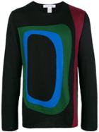 Comme Des Garçons Shirt Intarsia Mod Design Sweater - Black