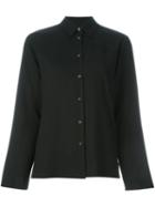 Mm6 Maison Margiela Buttoned Shirt, Women's, Size: 40, Black, Viscose