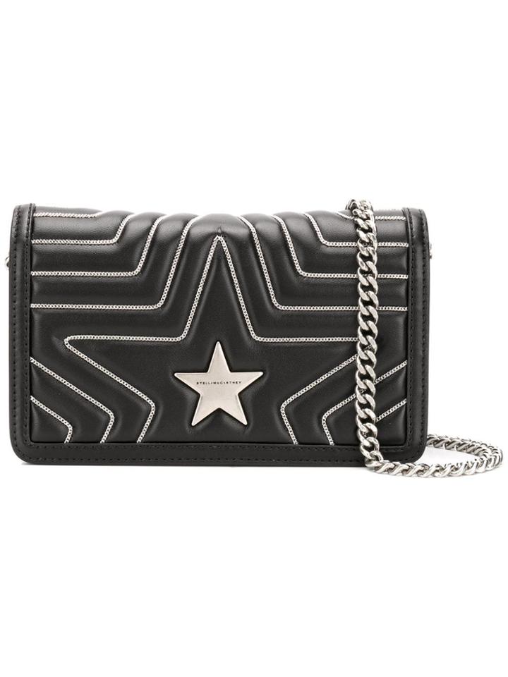 Stella Mccartney Quilted-effect Shoulder Bag - Black