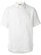 Barena Shortsleeved Shirt, Men's, Size: 54, White, Linen/flax