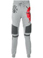 Philipp Plein - Printed Track Pants - Men - Cotton - S, Grey, Cotton