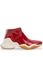 Fendi High-top Glossy Effect Trainers - Red