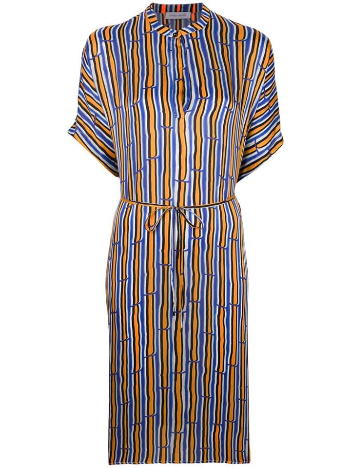 Christian Wijnants Dipha Bamboo Print Dress - Orange