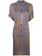 Christian Wijnants Dipha Bamboo Print Dress - Orange