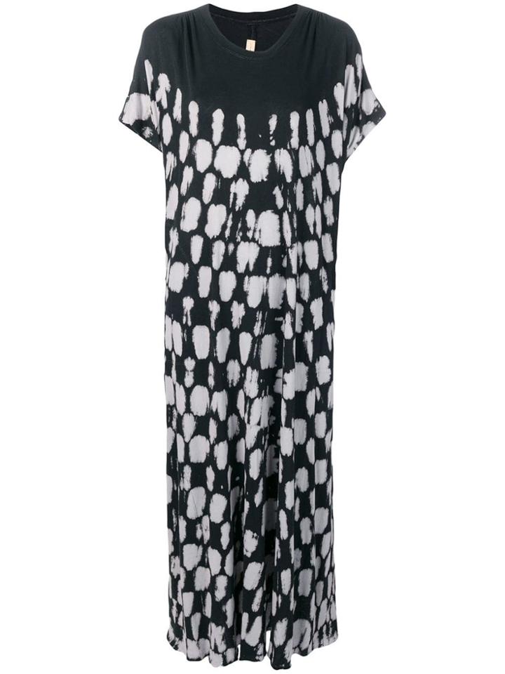 Raquel Allegra Tie Dye Maxi Dress - Black