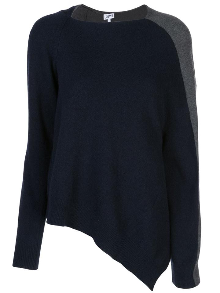 Loewe Two Tone Asymmetric Jumper - Blue