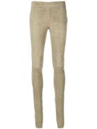 Joseph - Skinny Leggings - Women - Lamb Skin/cotton/spandex/elastane - 40, Green, Lamb Skin/cotton/spandex/elastane