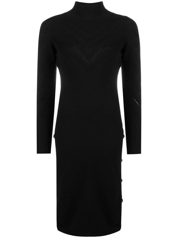 Barrie Turtle Neck Dress - Black