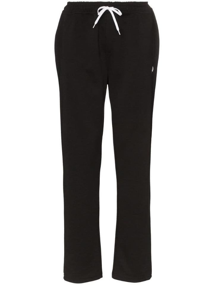 Fred Perry Logo Embroidered Sweatpants - Black
