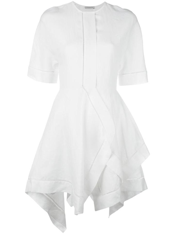 J.w.anderson Handkerchief Dress, Women's, Size: 10, White, Linen/flax