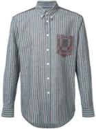 Julien David Lightweight Striped Shirt - Blue