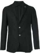 Tagliatore Two Button Blazer, Men's, Size: 46, Grey, Cupro/virgin Wool