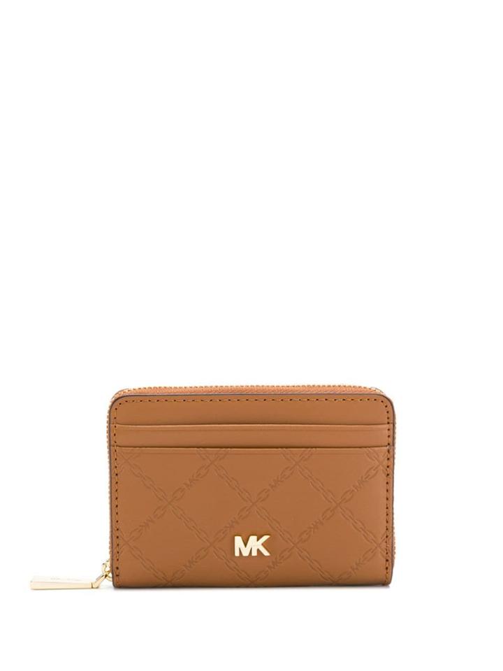 Michael Michael Kors Logo Chain Embossed Wallet - Brown