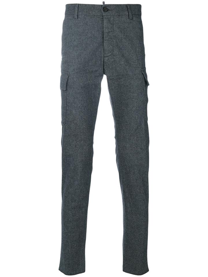 Dsquared2 - Cargo Trousers - Men - Cotton/spandex/elastane - 52, Grey, Cotton/spandex/elastane