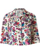 Reinaldo Lourenço Crop Floral Blazer