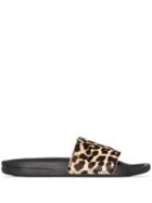 Apl Iconic Leopard-print Slides - Black