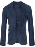 Desa 1972 Classic Leather Suit Jacket - Blue
