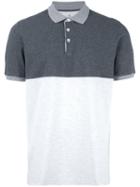 Brunello Cucinelli Colour Block Polo Shirt, Men's, Size: Small, Grey, Cotton