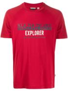 Napapijri Explorer Printed T-shirt - Red