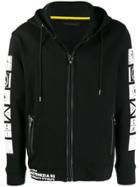 Frankie Morello Printed Hoodie - Black