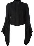 Loewe Extra Longsleeves Cropped Jacket - Black