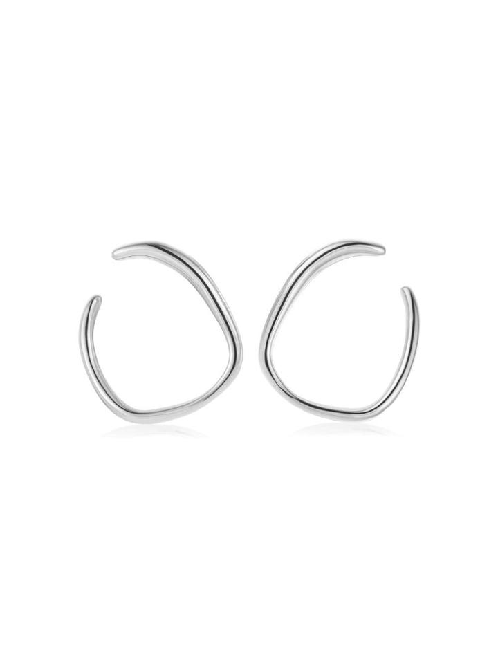 Monica Vinader Nura Reef Wrap Earrings - Silver