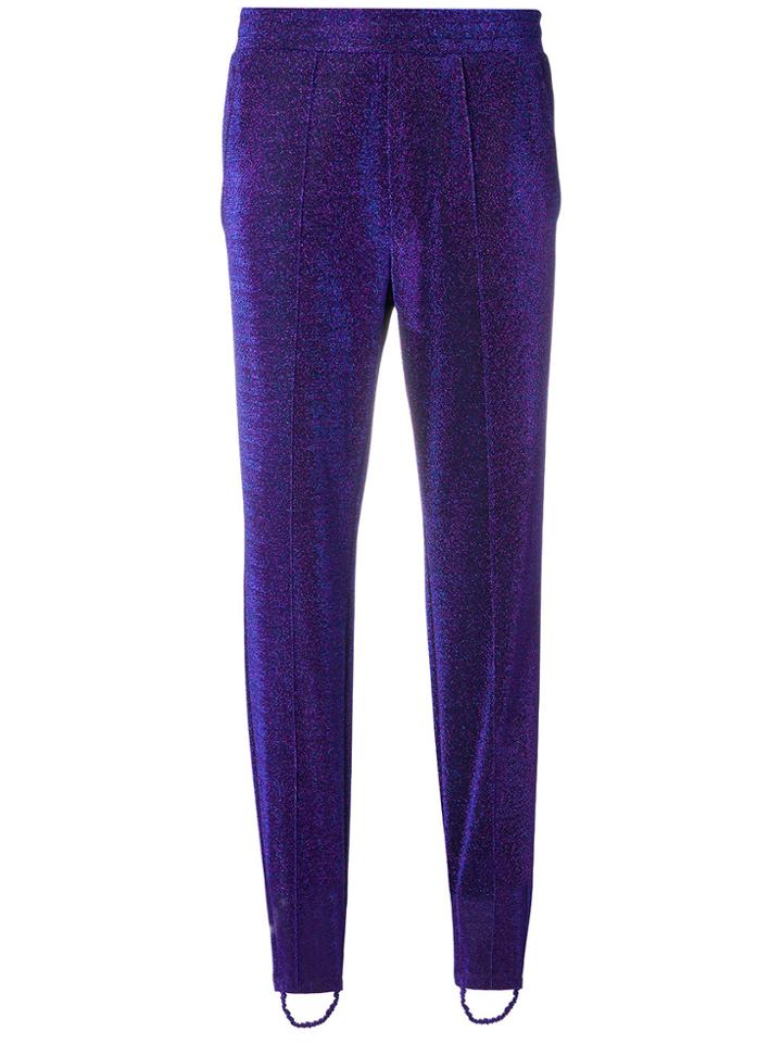 Golden Goose Deluxe Brand Glitter-effect Skinny Trousers - Pink &