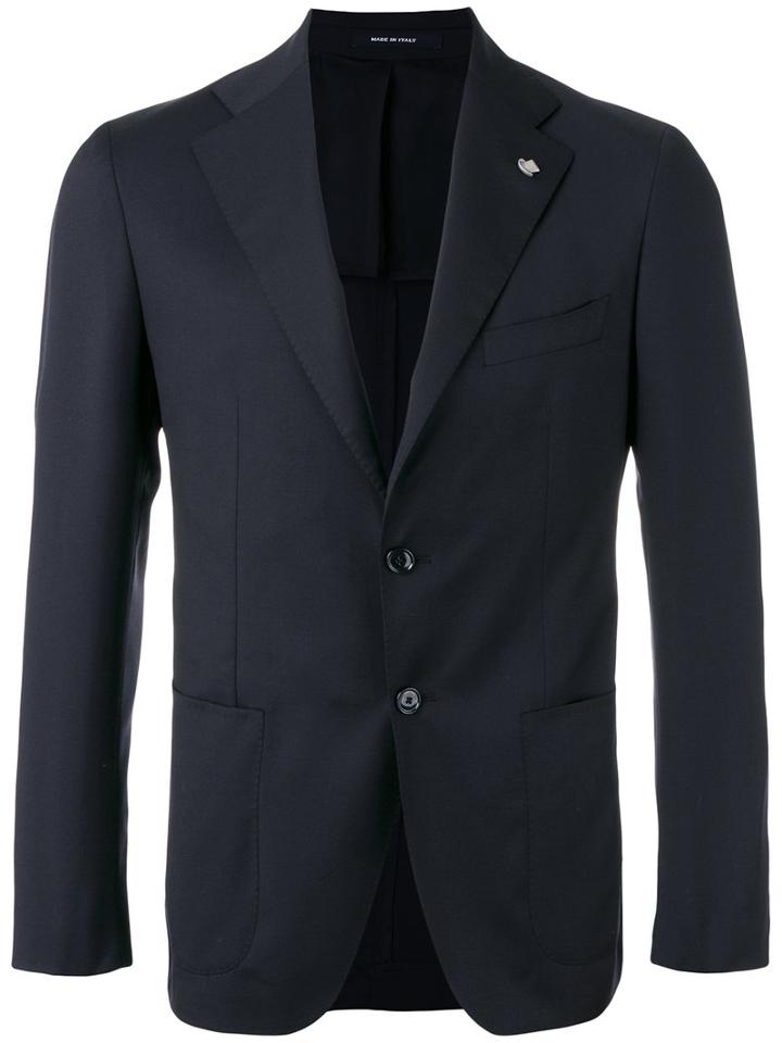 Tagliatore - Single Breasted Blazer - Men - Cupro/virgin Wool - 54, Blue, Cupro/virgin Wool