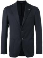 Tagliatore - Single Breasted Blazer - Men - Cupro/virgin Wool - 54, Blue, Cupro/virgin Wool