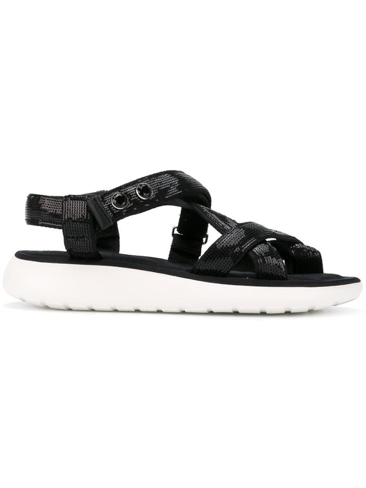 Marc Jacobs Sequined Sandals - Black