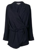 Jacquemus Wrap Style Jump Suit - Blue