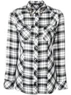 Twin-set Embellished Collar Plaid Shirt - Black
